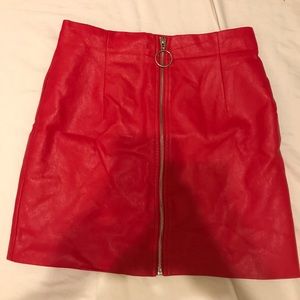 Vintage Pleather/Faux Leather Skirt